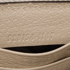 Beige GG Supreme Web Ophidia Zip Around Wallet