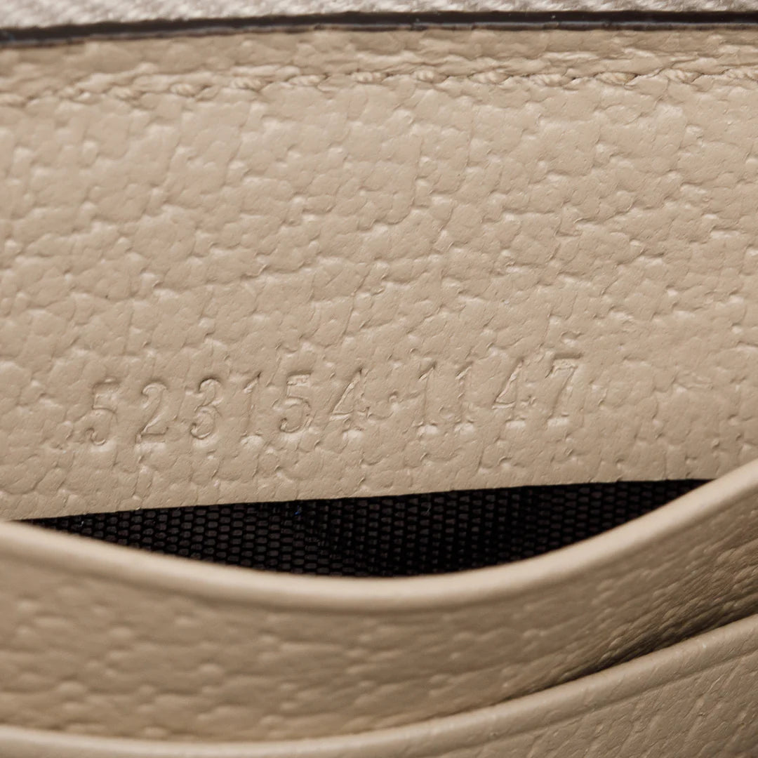 Beige GG Supreme Web Ophidia Zip Around Wallet