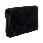 Black GG Velvet Mini Dionysus Wallet on Chain w/ Box