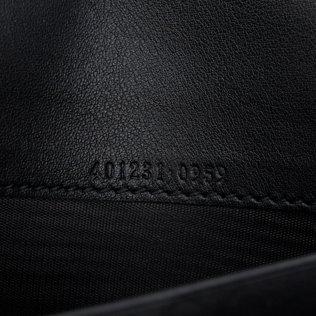 Black GG Velvet Mini Dionysus Wallet on Chain w/ Box