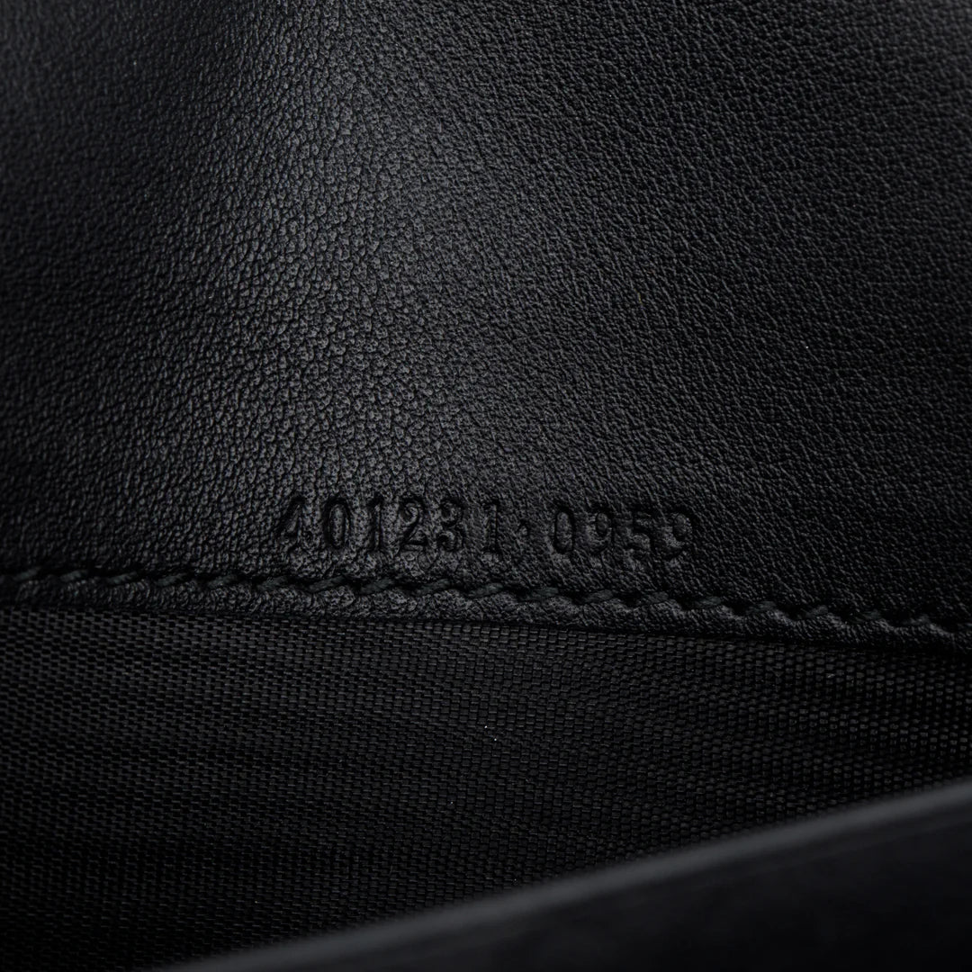 Black GG Velvet Mini Dionysus Wallet on Chain w/ Box