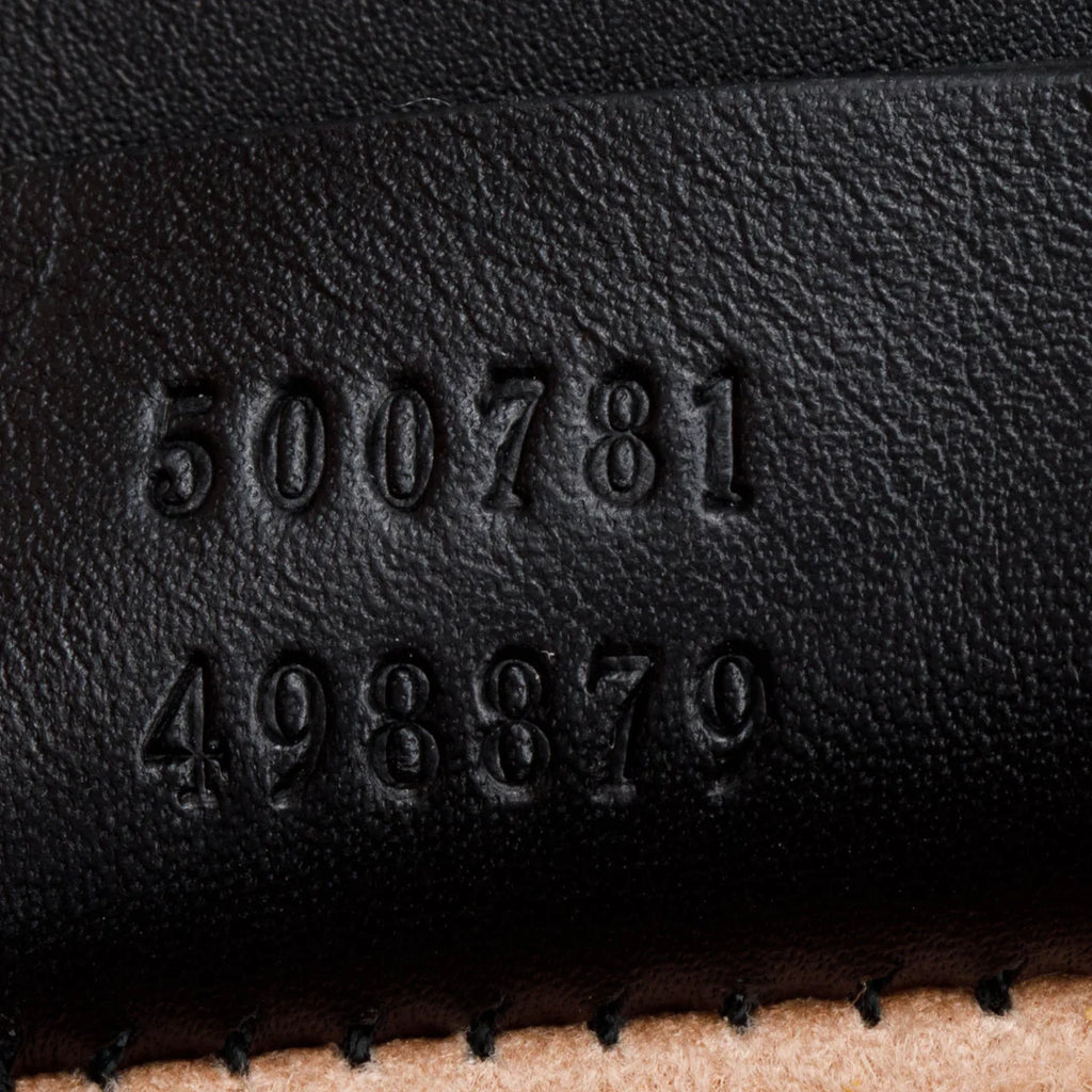 Black/Gold Calfskin Leather GG Supreme Osiride Crossbody Bag