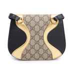 Black/Gold Calfskin Leather GG Supreme Osiride Crossbody Bag