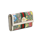 GG Supreme Web Blooms Ophidia Continental Flap Wallet w/ Box