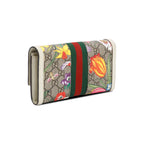 GG Supreme Web Blooms Ophidia Continental Flap Wallet w/ Box
