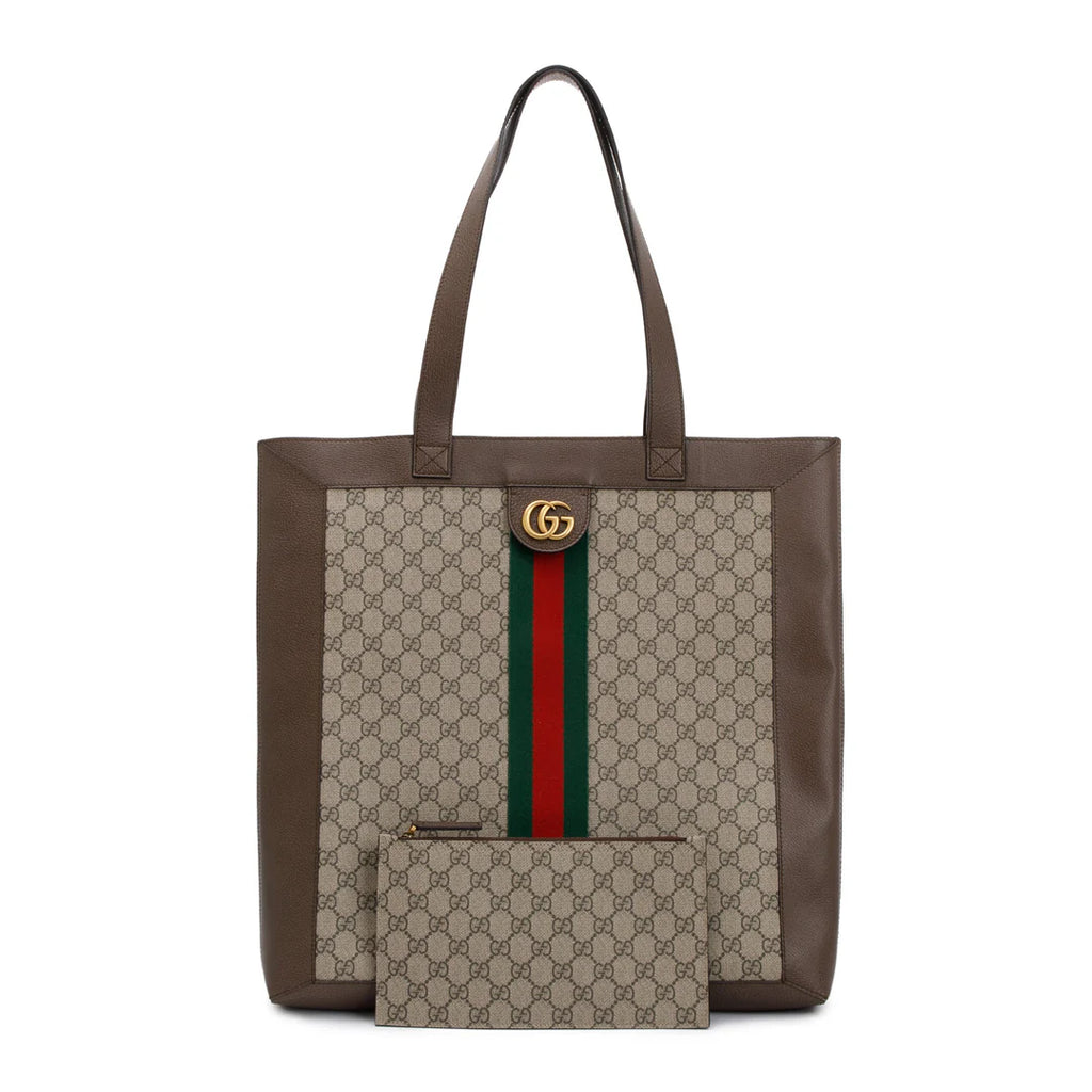 GG Supreme Web Large Soft Ophidia Tote w/ Pouch