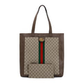 GG Supreme Web Large Soft Ophidia Tote w/ Pouch