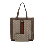 GG Supreme Web Large Soft Ophidia Tote w/ Pouch