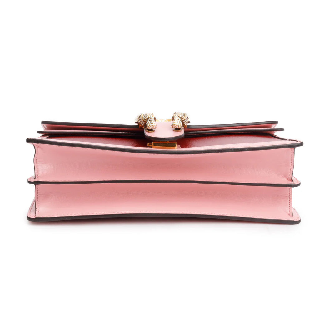 Red/Pink Bicolor Calfskin Leather Small Dionysus Shoulder Bag Coeur Cult Core