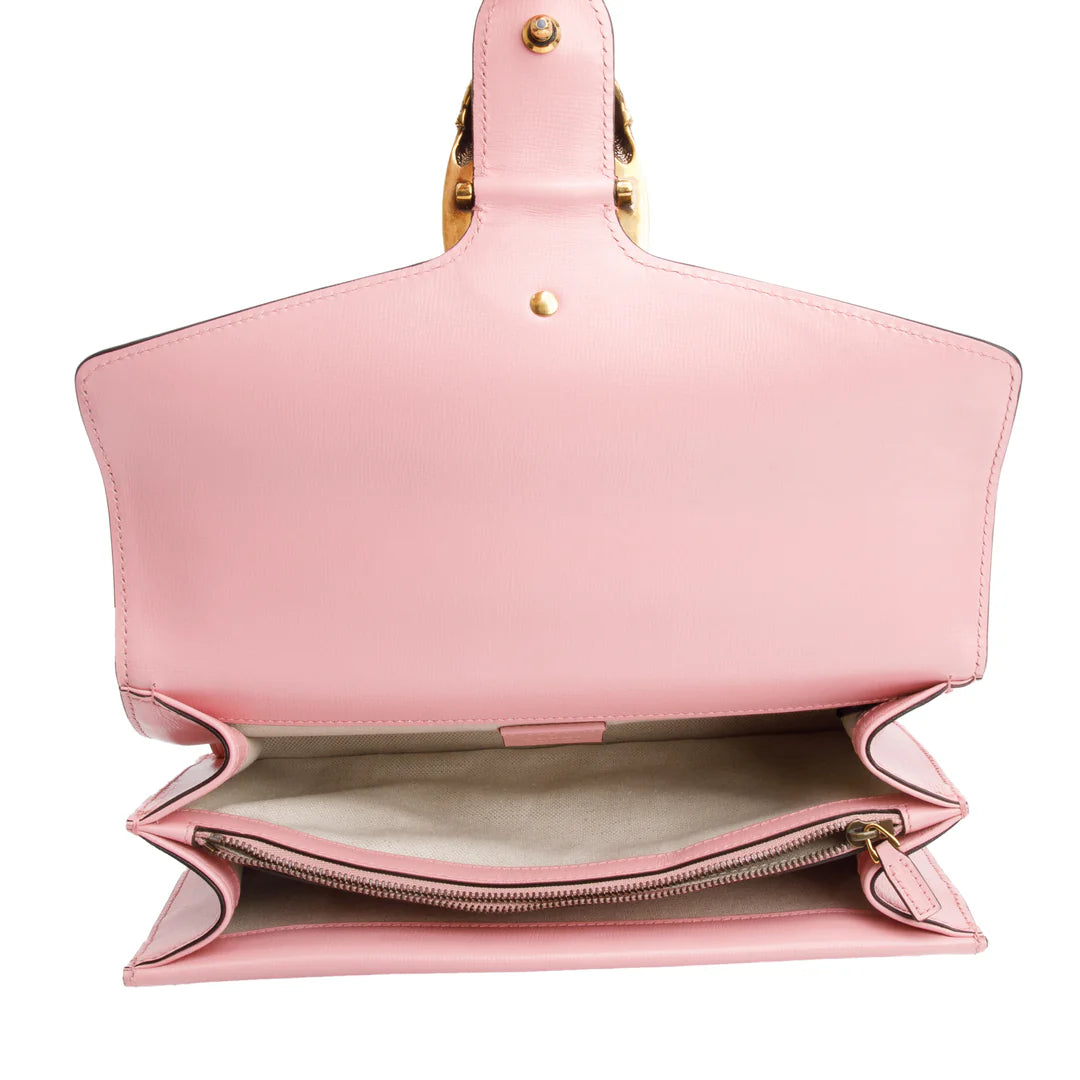 Red/Pink Bicolor Calfskin Leather Small Dionysus Shoulder Bag Coeur Cult Core