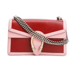 Red/Pink Bicolor Calfskin Leather Small Dionysus Shoulder Bag Coeur Cult Core