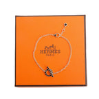 18k Rose Gold Black Spinel Finesse Bracelet w/ Box