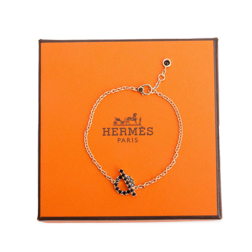 18k Rose Gold Black Spinel Finesse Bracelet w/ Box