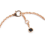18k Rose Gold Black Spinel Finesse Bracelet w/ Box