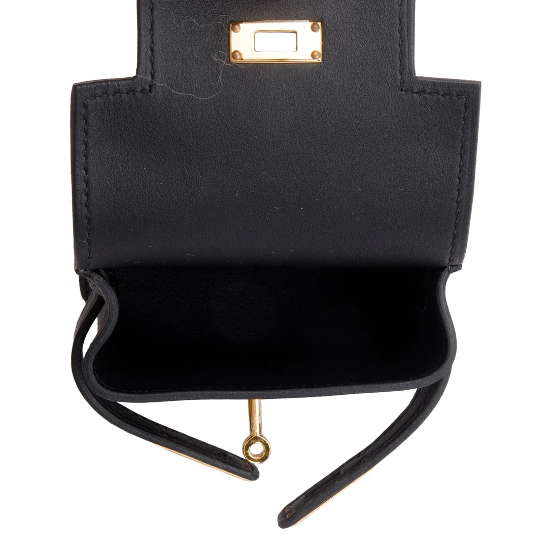 2022 Noir Swift Leather Kelly Moove w/ Pouch &amp; Box