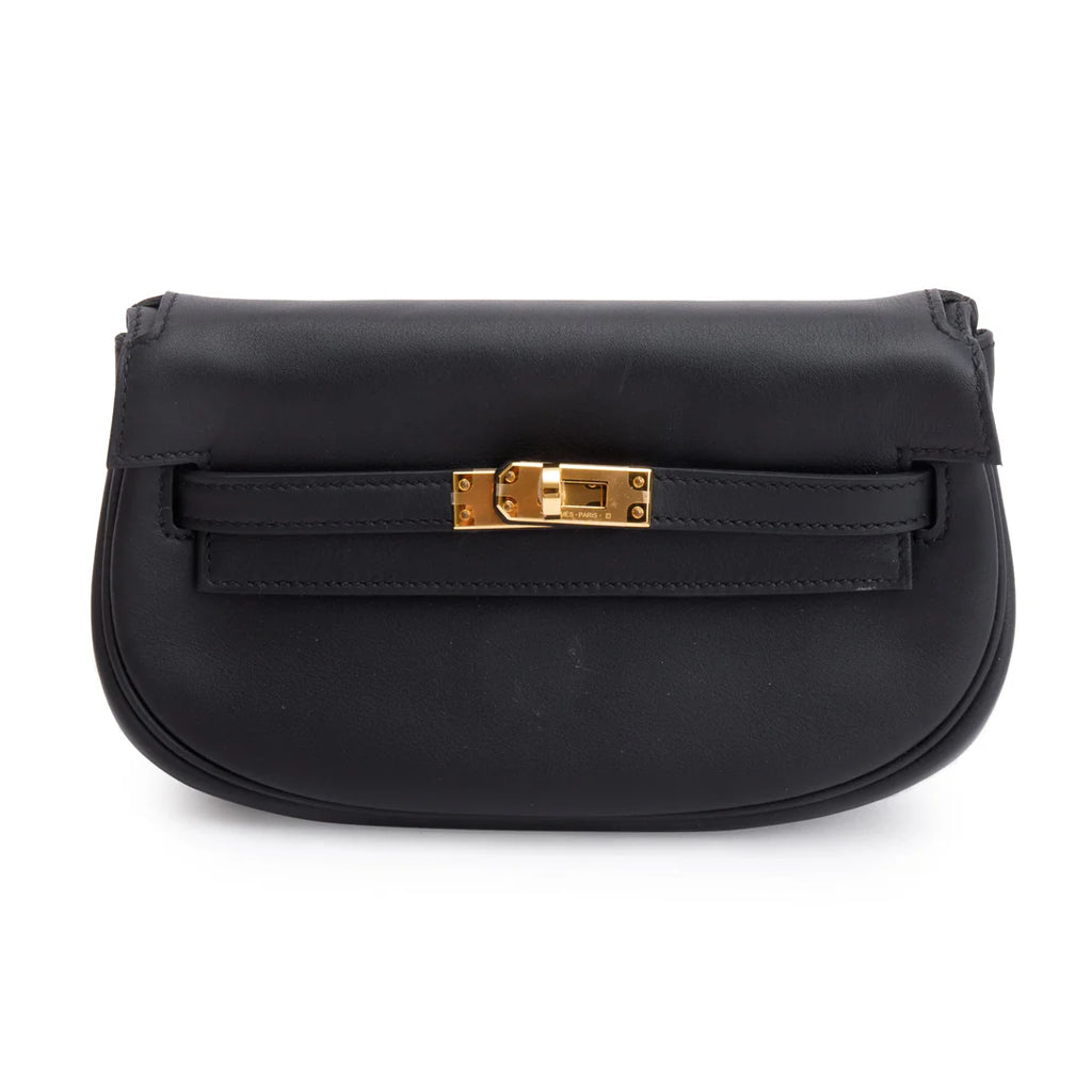 2022 Noir Swift Leather Kelly Moove w/ Pouch &amp; Box