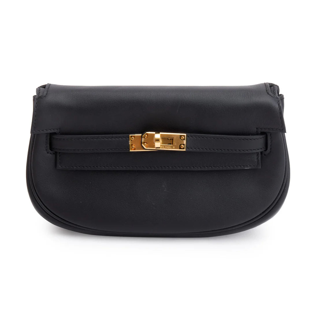 2022 Noir Swift Leather Kelly Moove w/ Pouch &amp; Box