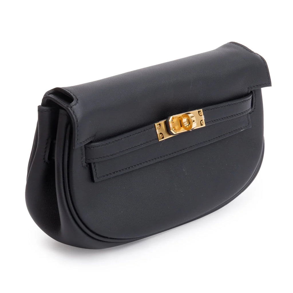 2022 Noir Swift Leather Kelly Moove w/ Pouch &amp; Box