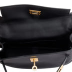 2022 Noir Swift Leather Kelly Moove w/ Pouch &amp; Box