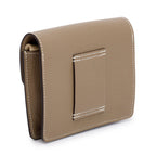 2023 Etoupe Chevre Mysore Roulis Slim Compact Wallet w/ Box, Insert &amp; Receipt
