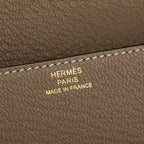 2023 Etoupe Chevre Mysore Roulis Slim Compact Wallet w/ Box, Insert &amp; Receipt