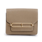 2023 Etoupe Chevre Mysore Roulis Slim Compact Wallet w/ Box, Insert &amp; Receipt