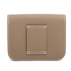 2023 Etoupe Veau Epsom Constance Slim Compact Wallet w/ Box &amp; Insert