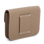 2023 Etoupe Veau Epsom Constance Slim Compact Wallet w/ Box &amp; Insert