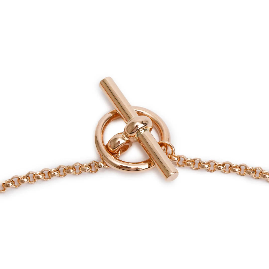 2024 18k Rose Gold Diamond Clou D'H Pendant Necklace w/ Box &amp; Receipt