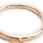 2024 18k Rose Gold Diamond Clou d'H Ring, Small Model Size 54 6.75 w/ Box &amp; Certificate