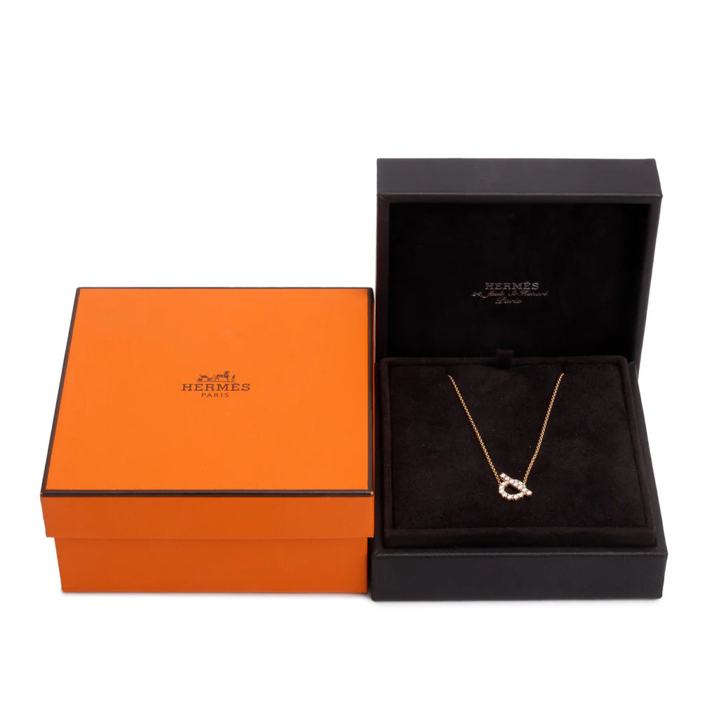 2024 18k Rose Gold Diamond Finesse Pendant Necklace w/ Box &amp; Receipt