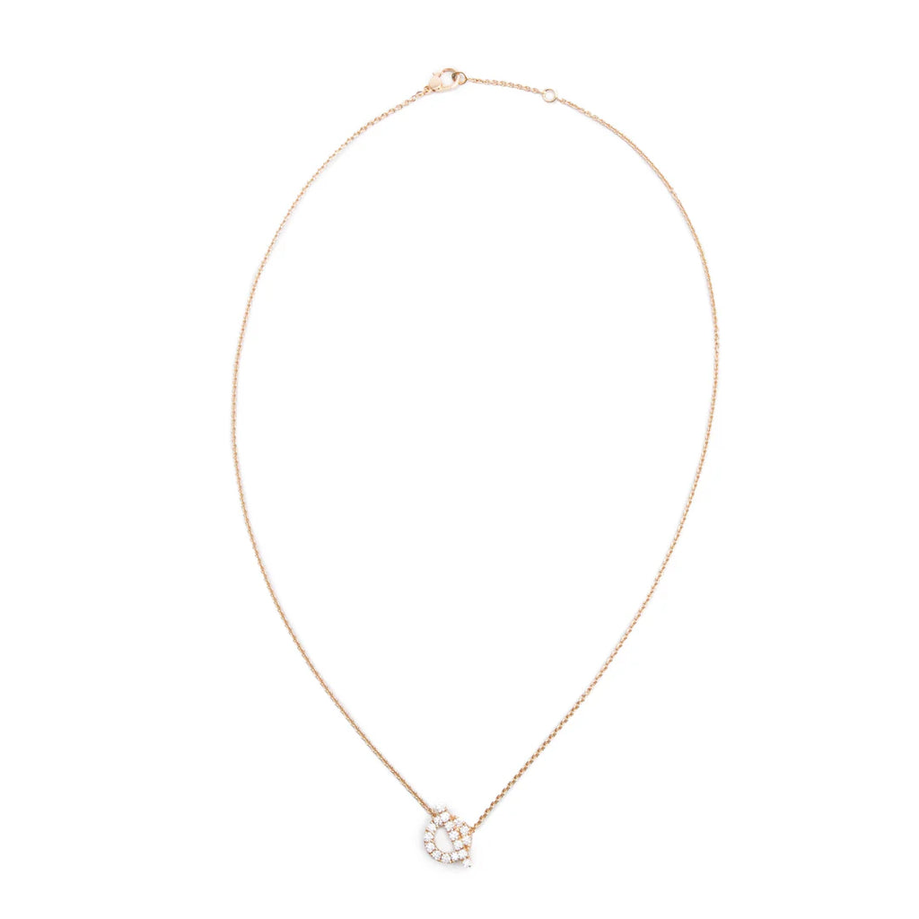 2024 18k Rose Gold Diamond Finesse Pendant Necklace w/ Box &amp; Receipt
