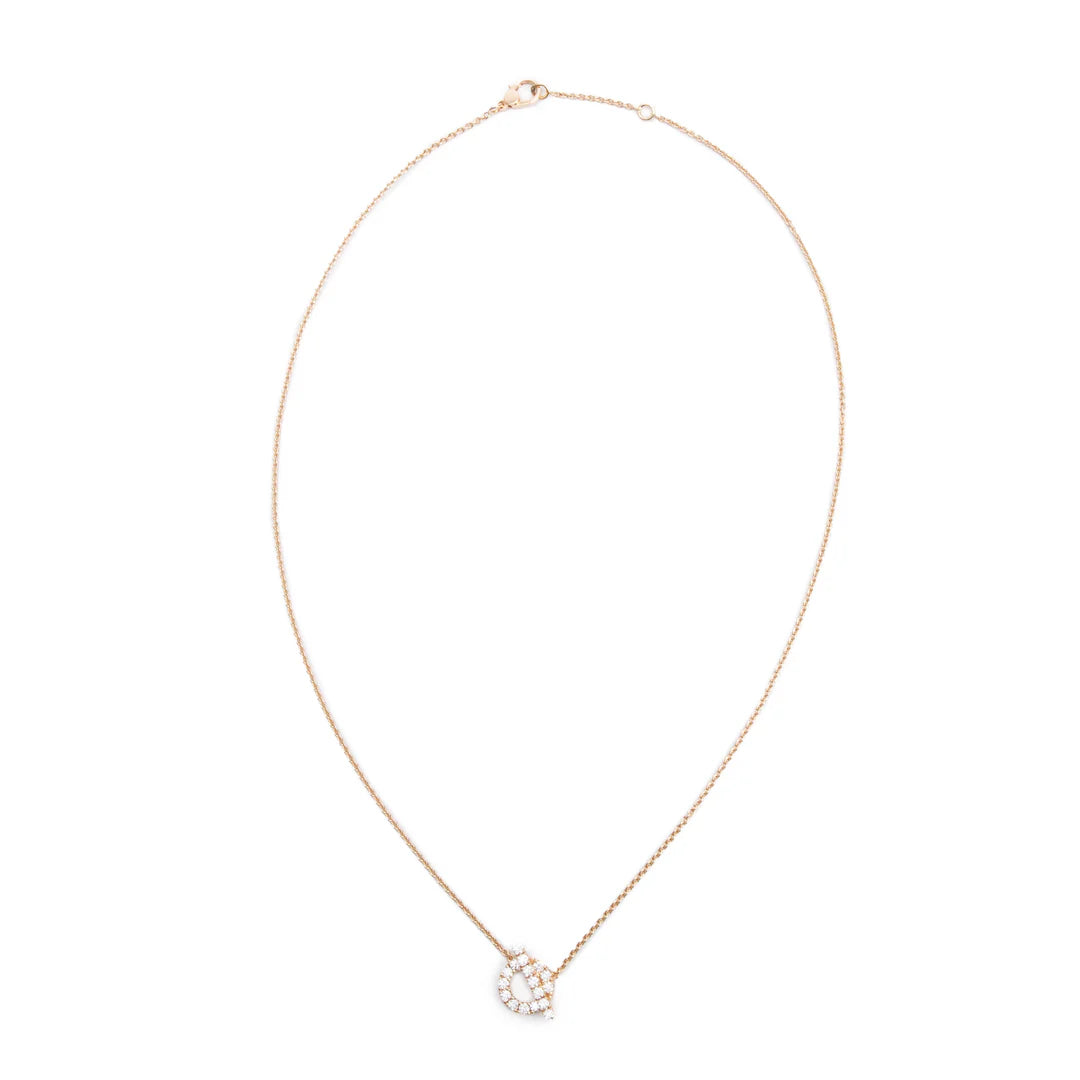 2024 18k Rose Gold Diamond Finesse Pendant Necklace w/ Box &amp; Receipt