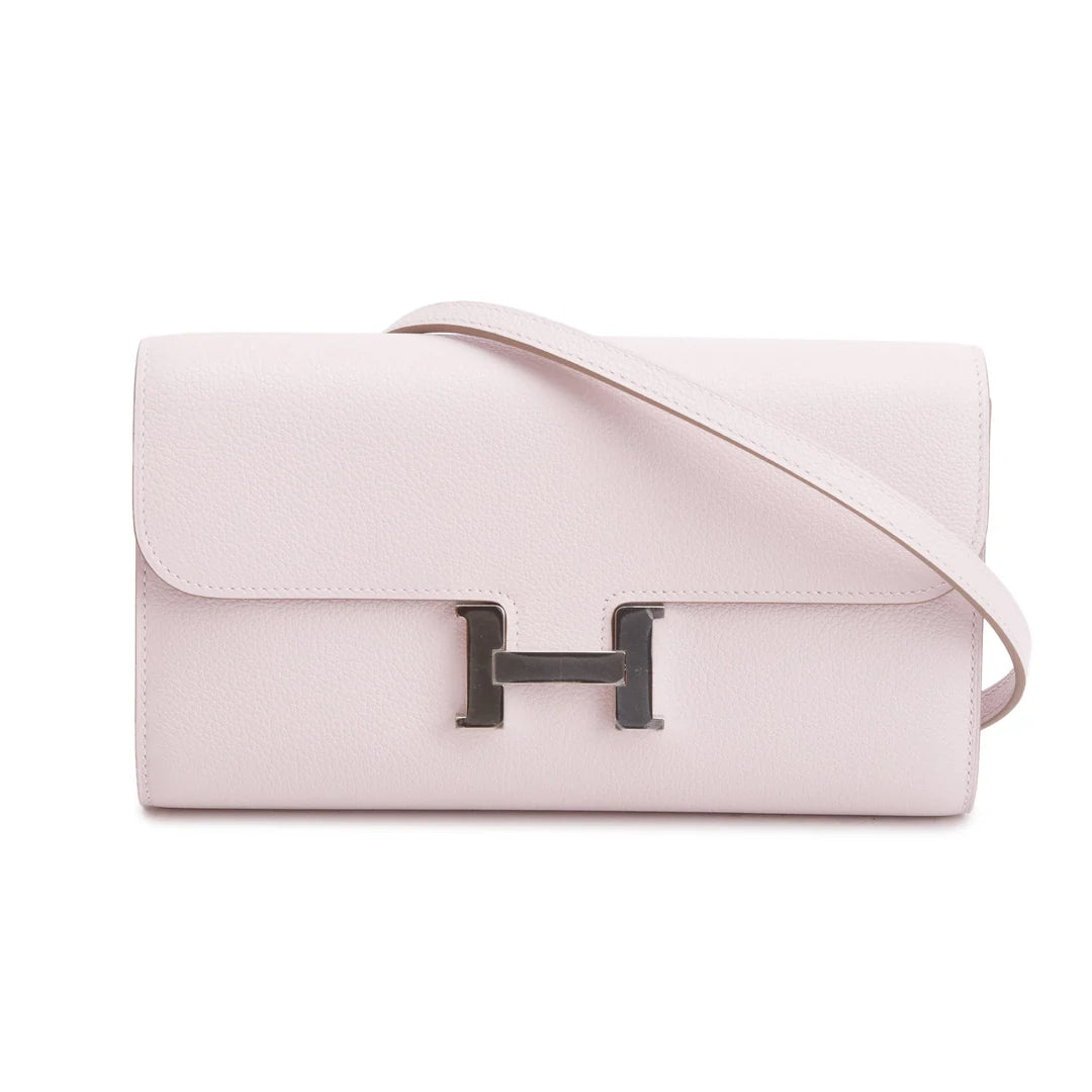 2024 Mauve Pale Veau Evercolor Leather Constance to Go w/ Strap &amp; Box