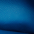 Bleu Izmir Epsom Leather Bearn Gusset Wallet w/ Box