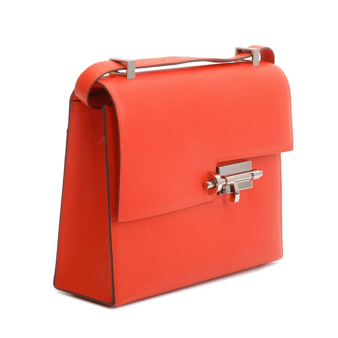Rouge Tomate Epsom Leather Verrou 23