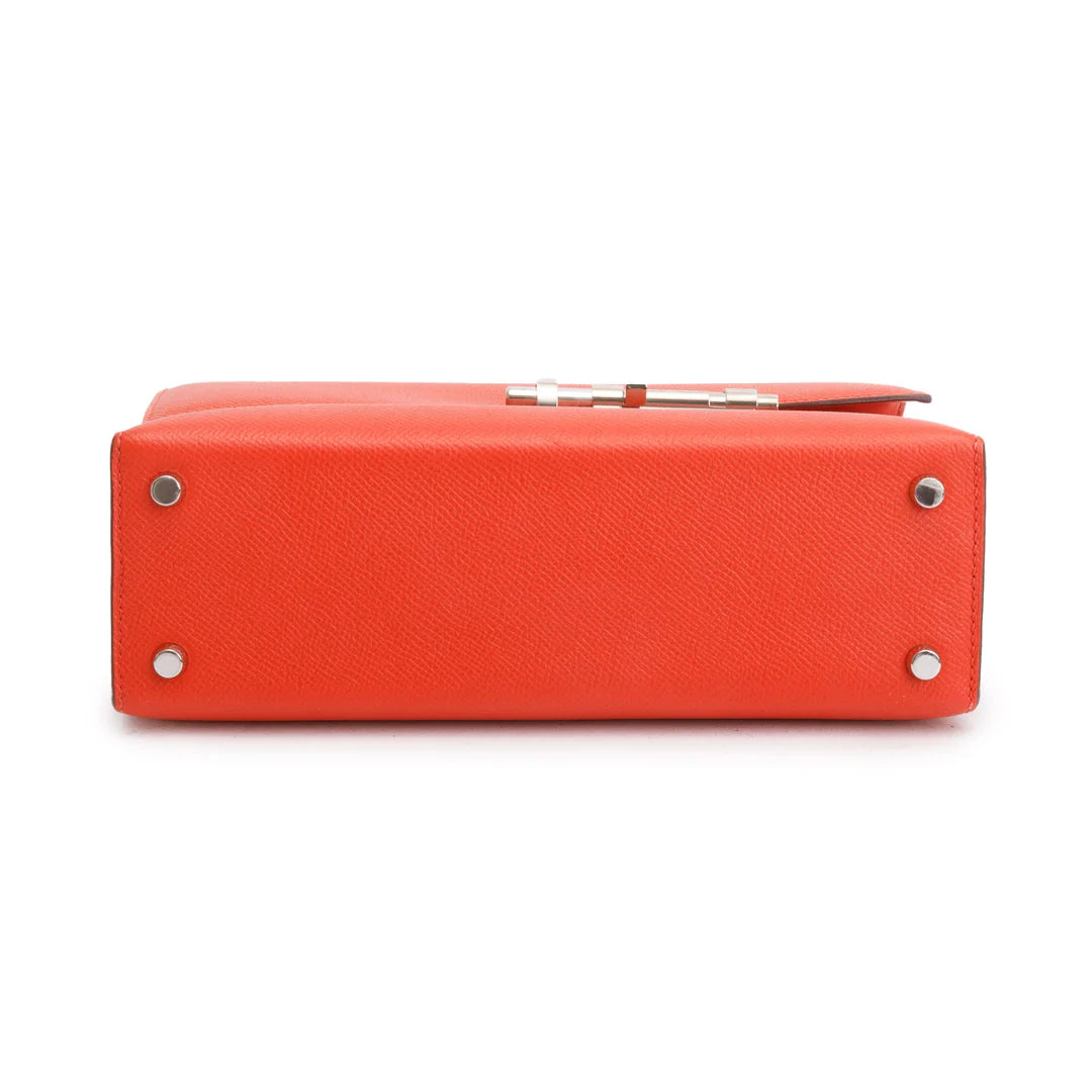 Rouge Tomate Epsom Leather Verrou 23
