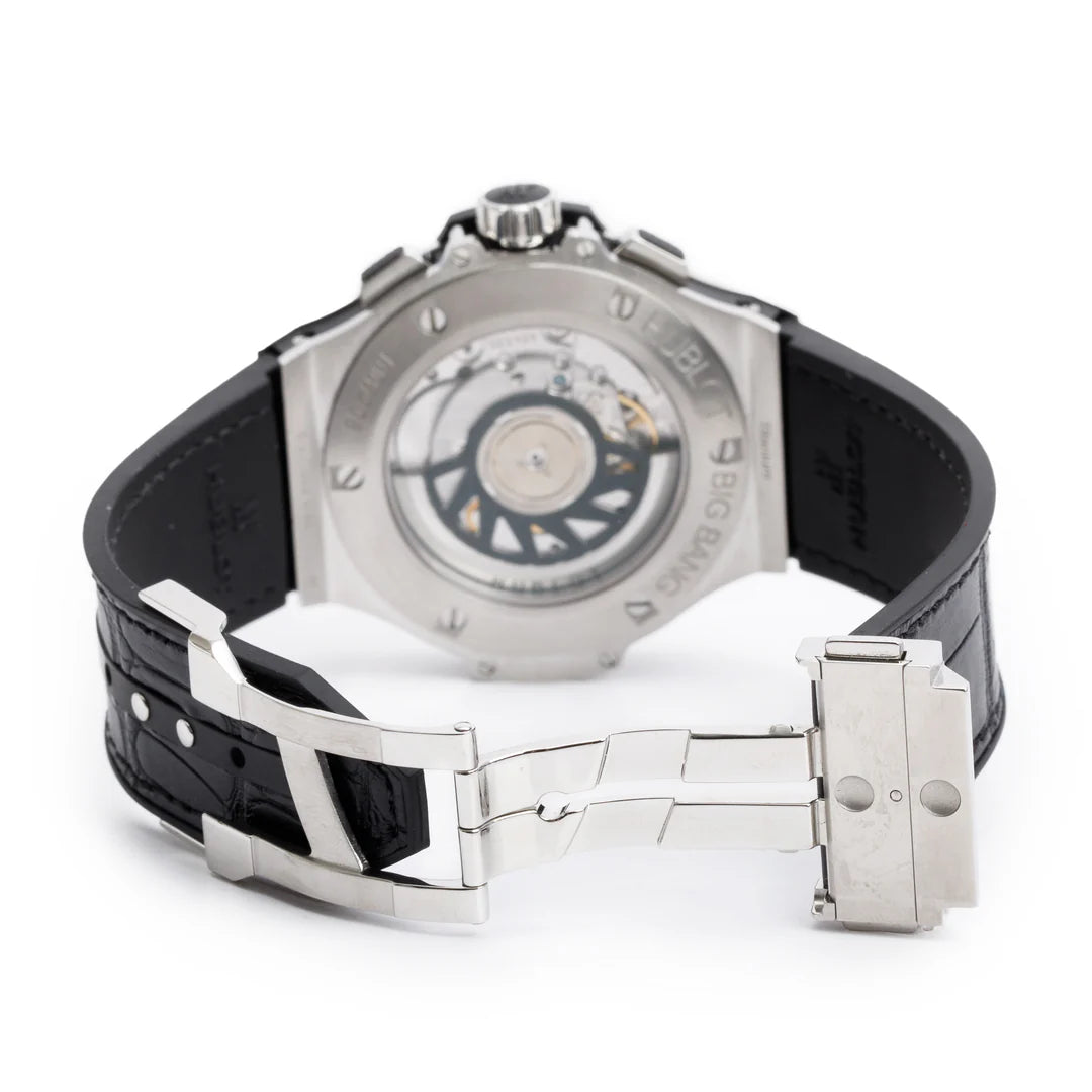 2024 Stainless Steel &amp; Titanium Diamond Bezel Big Bang 41 MM Automatic Chronograph Watch w/ Box