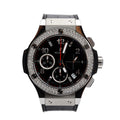 2024 Stainless Steel &amp; Titanium Diamond Bezel Big Bang 41 MM Automatic Chronograph Watch w/ Box