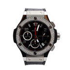 2024 Stainless Steel &amp; Titanium Diamond Bezel Big Bang 41 MM Automatic Chronograph Watch w/ Box