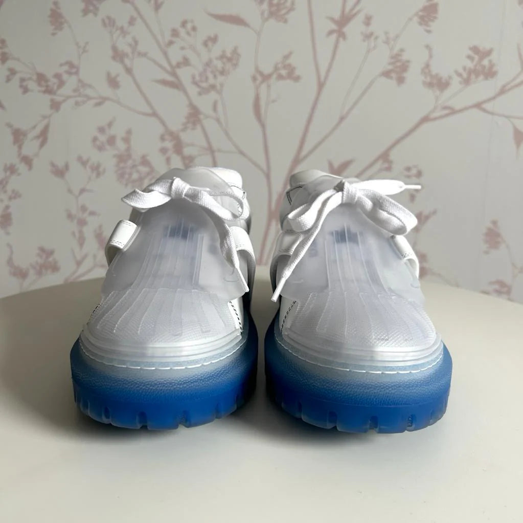 Dior White and Blue ID Sneakers Size 39.5