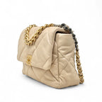 Chanel 19 Beige Medium Flap Coeur Cult Core