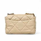 Chanel 19 Beige Medium Flap Coeur Cult Core