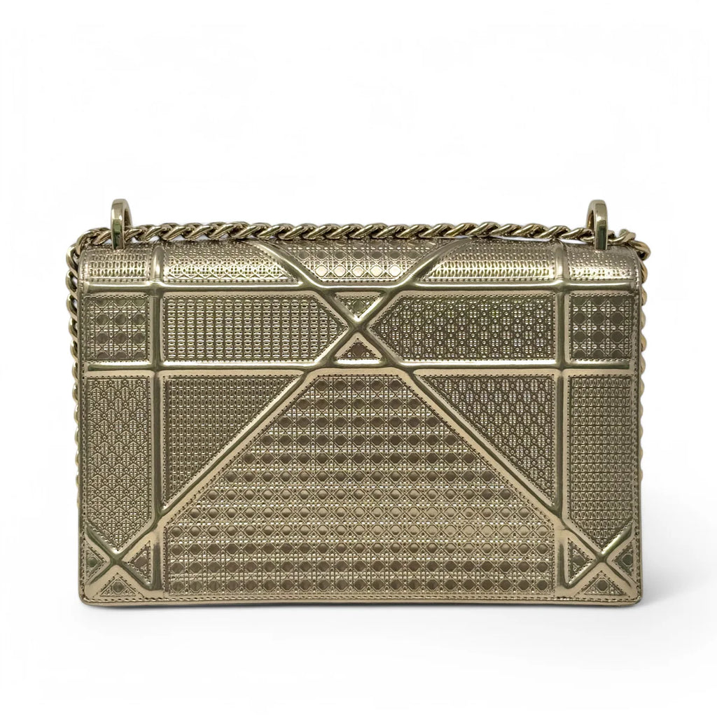 Dior Gold Medium Diorama Flap Coeur Cult Core