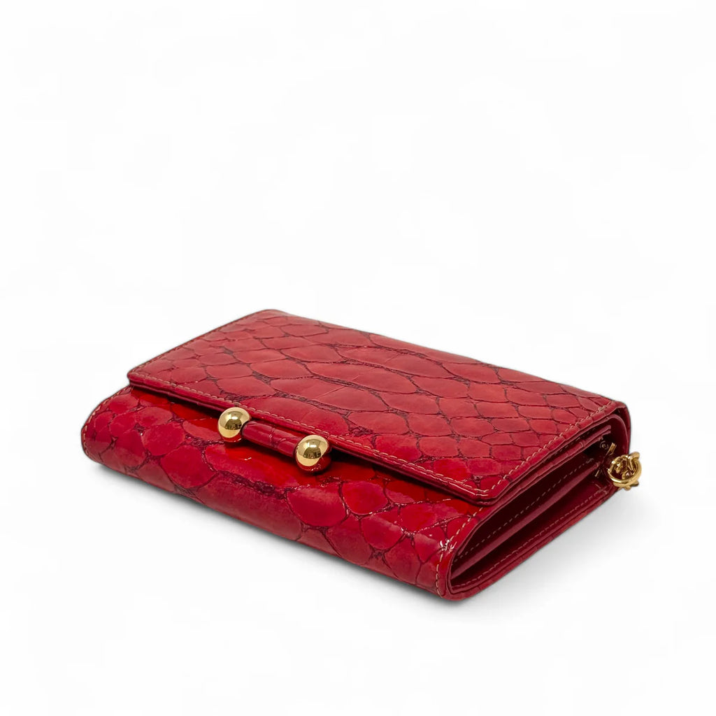 MCM Red Python Wallet on Chain Coeur Cult Core