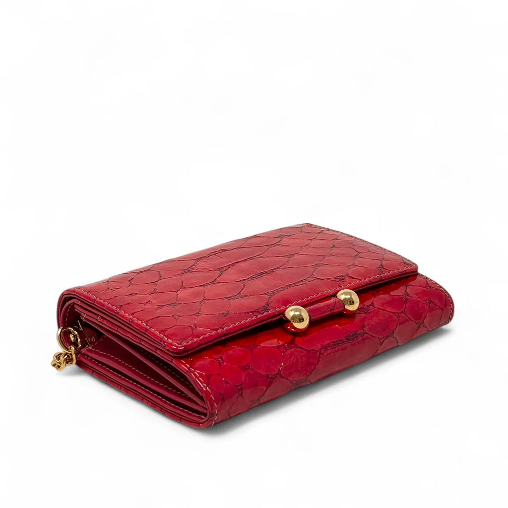 MCM Red Python Wallet on Chain Coeur Cult Core
