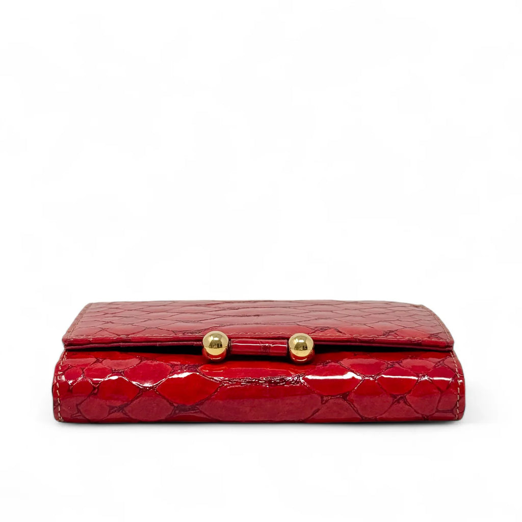 MCM Red Python Wallet on Chain Coeur Cult Core