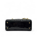 Dior Black Patent Mini Lady Dior Coeur Cult Core