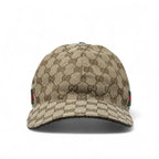 Gucci Brown GG Web Baseball Cap Coeur Cult Core