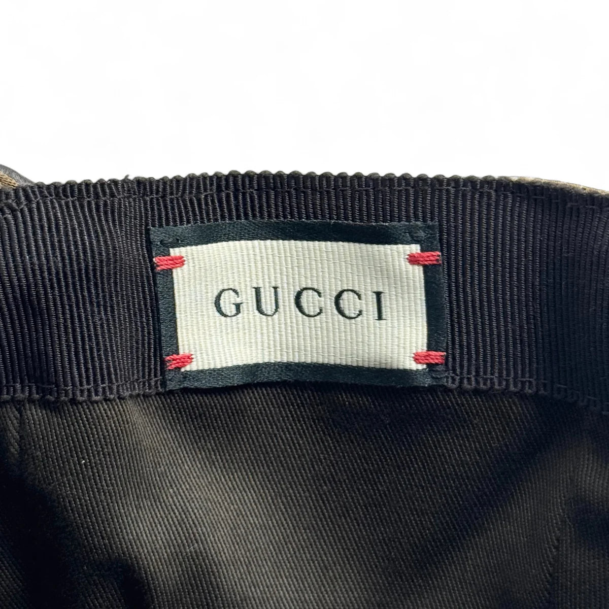 Gucci Brown GG Web Baseball Cap Coeur Cult Core